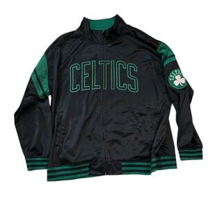 NBA Boston Celtics Track Jacket - Men's 4XL Black/Green